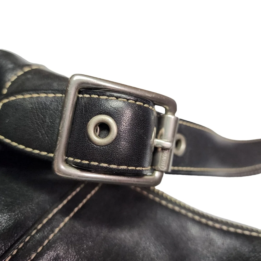Coach Black Leather Hobo Bag - Picture 6 of 10